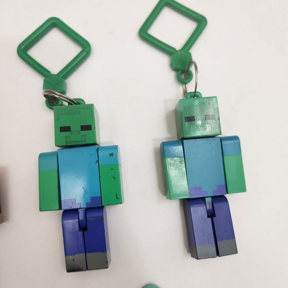Minecraft Original Bag Charm Backpack Hanger Ghast Zombie Pigman Cow Sheep Pig - Picture 4 of 10